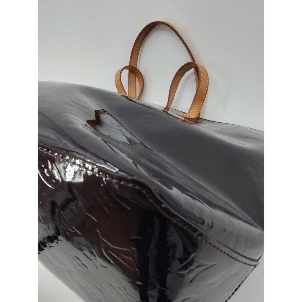 Louis Vuitton Monogram Vernis Bellevue GM Patent Tote Bag Amarante Handbag - Picture 16 of 16